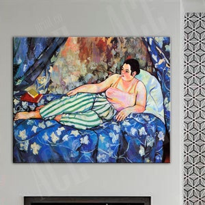 Suzanne Valadon Reproduction Print, The Blue Room Canvas
