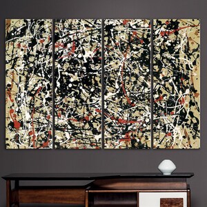 Abstract Modern Decor Canvas, Abstract Wall Art, Expressionism Print, Contemporary Reproduction Print