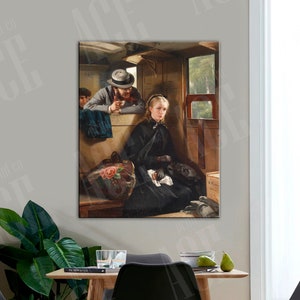 Berthold Woltze Canvas Print: The Irritating Gentleman Vintage Art