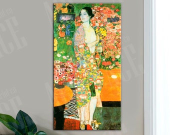 The Dancer Canvas Print, Gustav Klimt Vintage reproduction