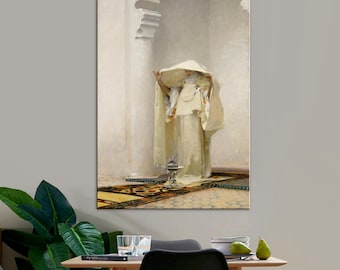 John Singer Sargent Smoke of Ambergris Canvas Print, Fumée d'Ambre Gris Wall Art, Vintage Portrait Painting Reproduction, Classic Artwork