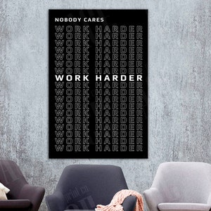 Motivational Canvas, Modern Office Decor