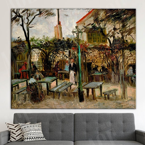 Vincent Van Gogh Reproduction Print, Terrace of a Cafe on Montmartre canvas