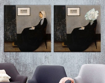 Reproducción de la Madre de Whistler, lienzo de James Abbott Mcneill Whistler