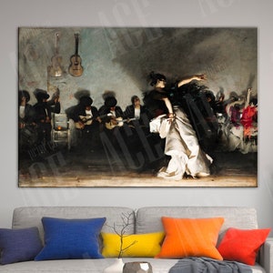 John Singer Sargent Canvas, El Jaleo Reproduction, Music Art