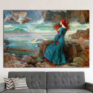John William Waterhouse Reproduktion Leinwanddruck, Miranda Wandkunst