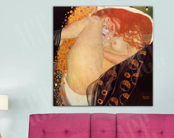 Klimt's Danae Canvas Print | Art Nouveau Mythology Wall Decor