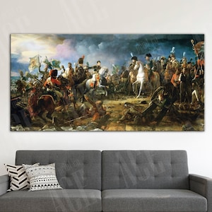 Napoleon Reproduction Print, Battle Of Austerlitz 1805 Francois Pascal Simon Gerard Canvas Print Art