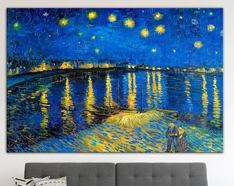 Van Gogh Starry Night Canvas Print: Famous Reproduction
