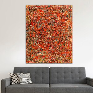 Abstract Modern Decor Canvas, Abstract Wall Art, Expressionism Print, Contemporary Reproduction Print