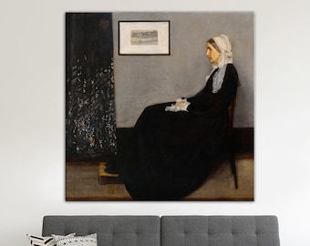 Whistler's Mother Reproduction, James Abbott Mcneill Whistler Canvas