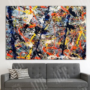 Abstract Modern Decor Canvas, Abstract Wall Art, Expressionism Print, Contemporary Reproduction Print
