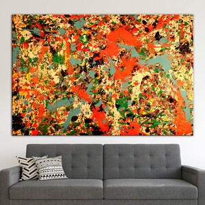 Abstract Modern Decor Canvas, Abstract Wall Art, Expressionism Print, Contemporary Reproduction Print