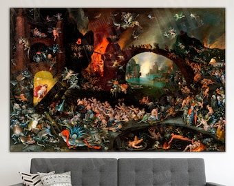 Christ in Limbo Reproduction Print, Jan Brueghel Canvas Print