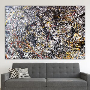 Abstract Modern Decor Canvas, Abstract Wall Art, Expressionism Print, Contemporary Reproduction Print