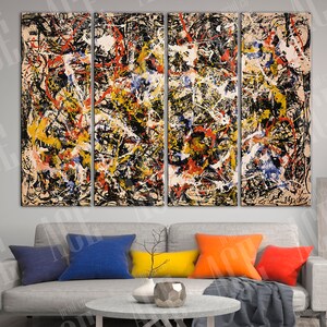 Abstract Modern Decor Canvas, Abstract Wall Art, Expressionism Print, Contemporary Reproduction Print
