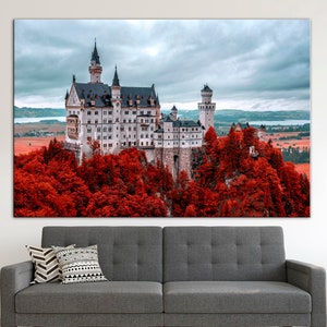 Neuschwanstein Castle Canvas Print: German Architecture Wall Art