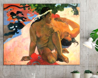 Reproduction d'impression Paul Gauguin, toile Aha Oe Feii