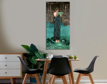 Circe Invidiosa Canvas Print: John William Waterhouse Reproduction