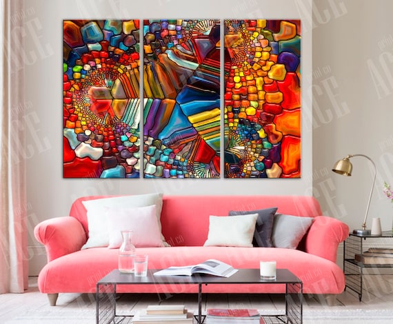 Leaded Glass Modern Wall Hanging Leaded Glass Modern Wall Hanging