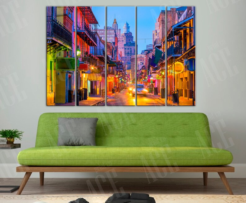 New Orleans Canvas New Orleans Wall Art Etsy