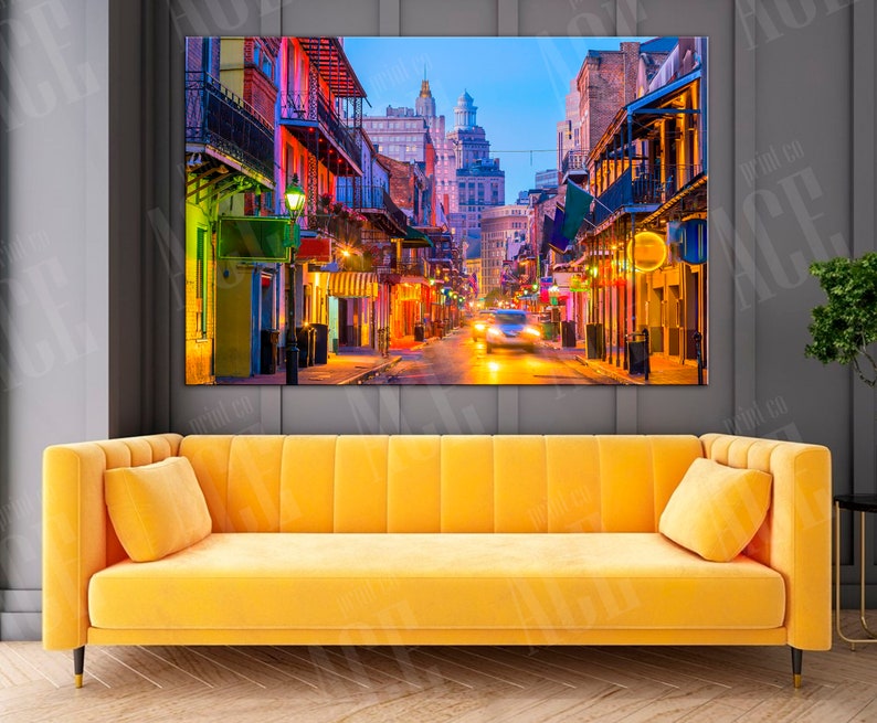 New Orleans Canvas New Orleans Wall Art Etsy
