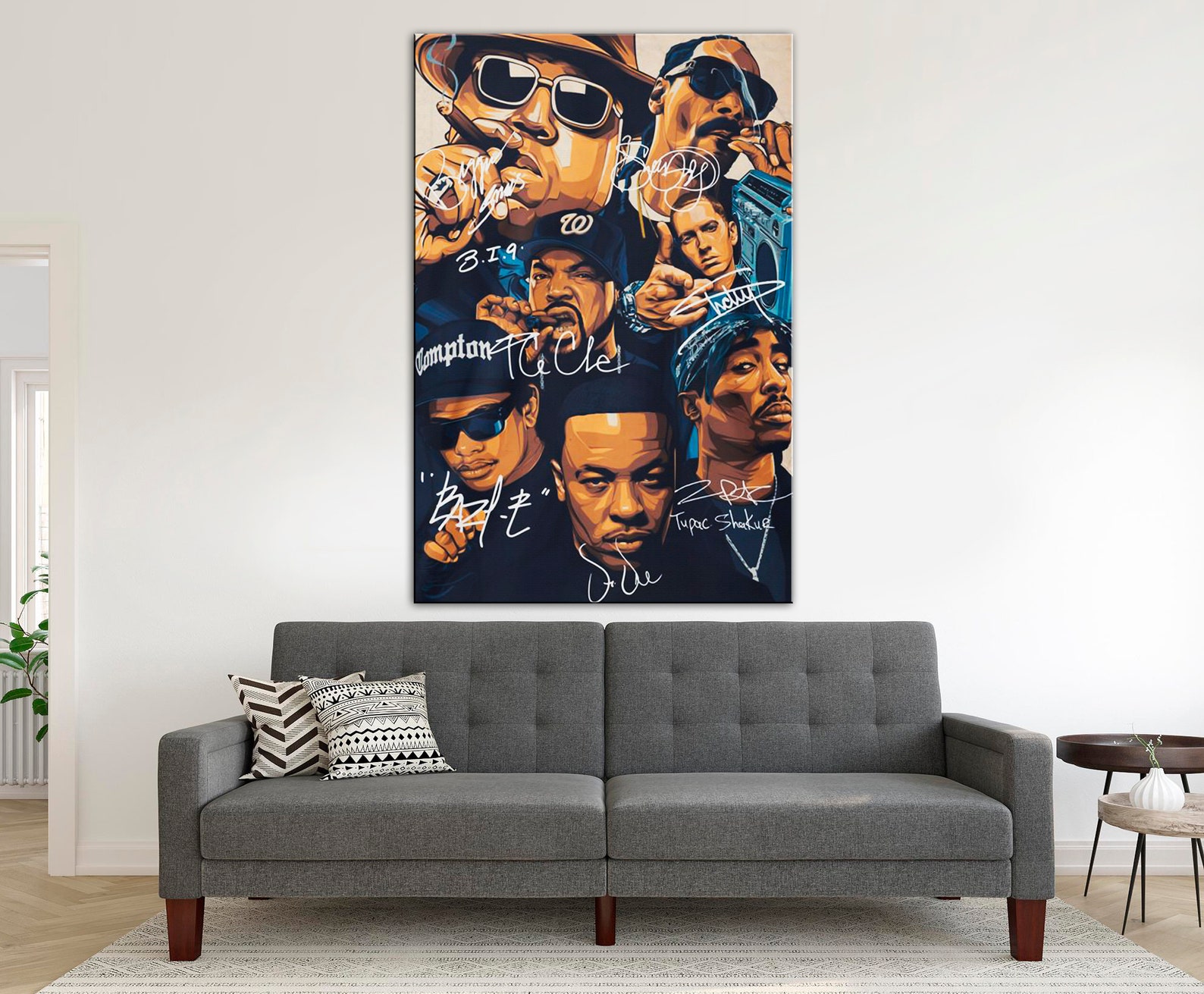 Rapper Canvas Print Hip Hop Art Music Print Etsy
