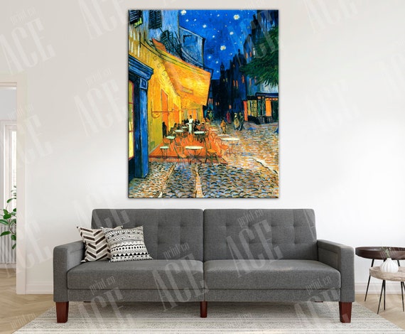 ヴィンセント・ヴァン・ゴッホ複製版画、夜のカフェテラス キャンバス