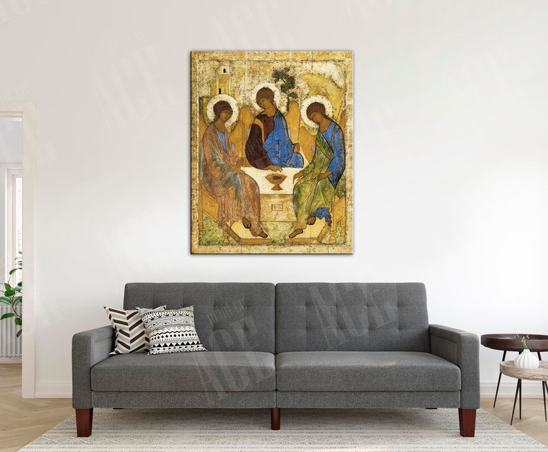 Andrei Rublev Canvas Print, the Holy Trinity Reproduction Print - Etsy