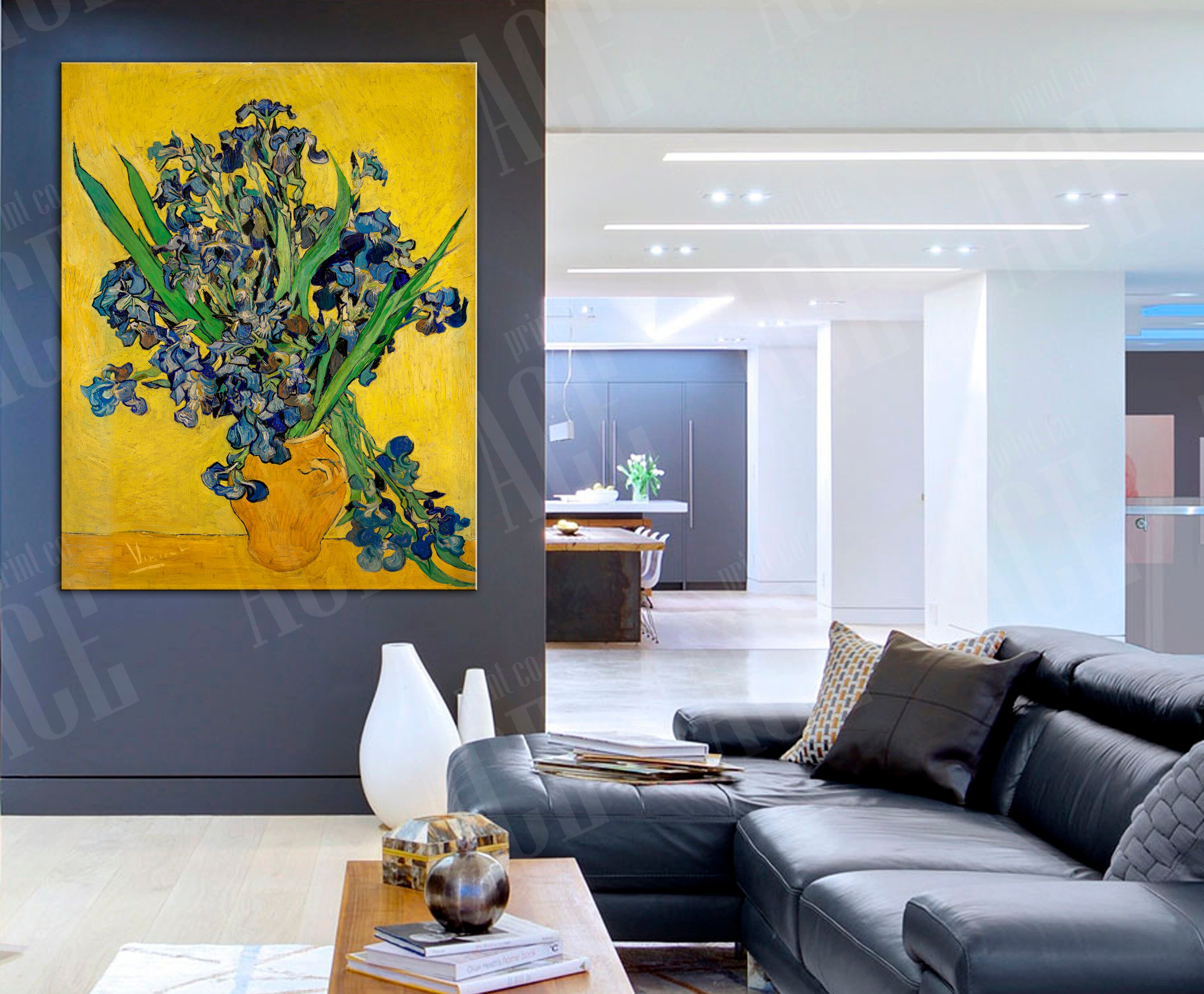 ヴィンセント・ヴァン・ゴッホ複製版画、アイリス キャンバス 1890年