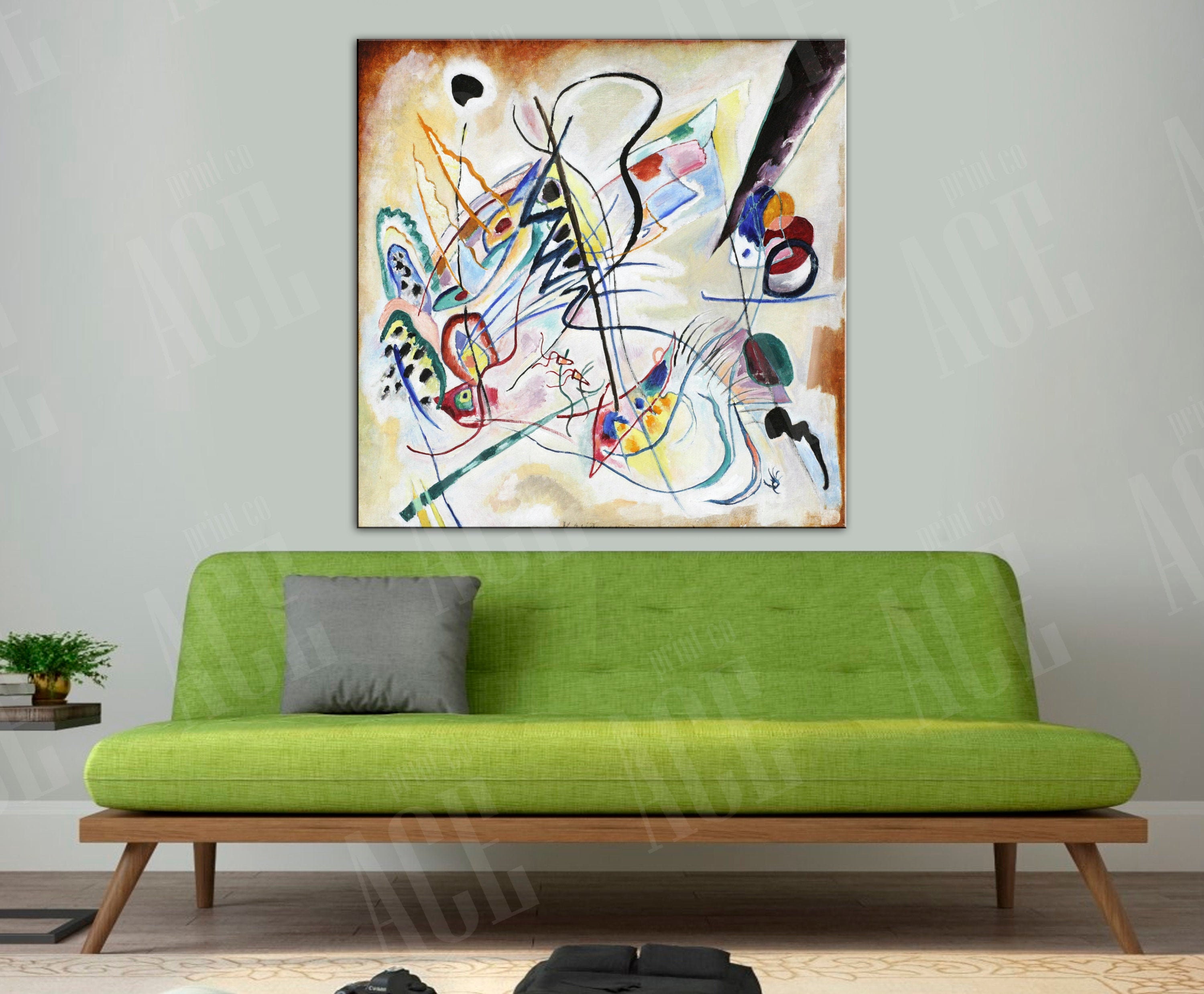 Music Canvas Print Musical Abstraction Canvas Modern Wall Etsy