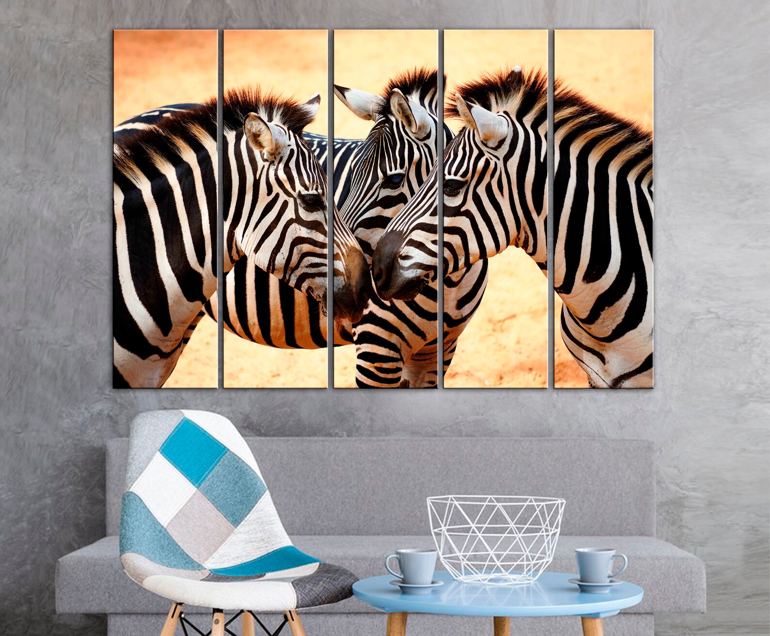 Zebra Canvas Art Animal Decor Zebra print Etsy