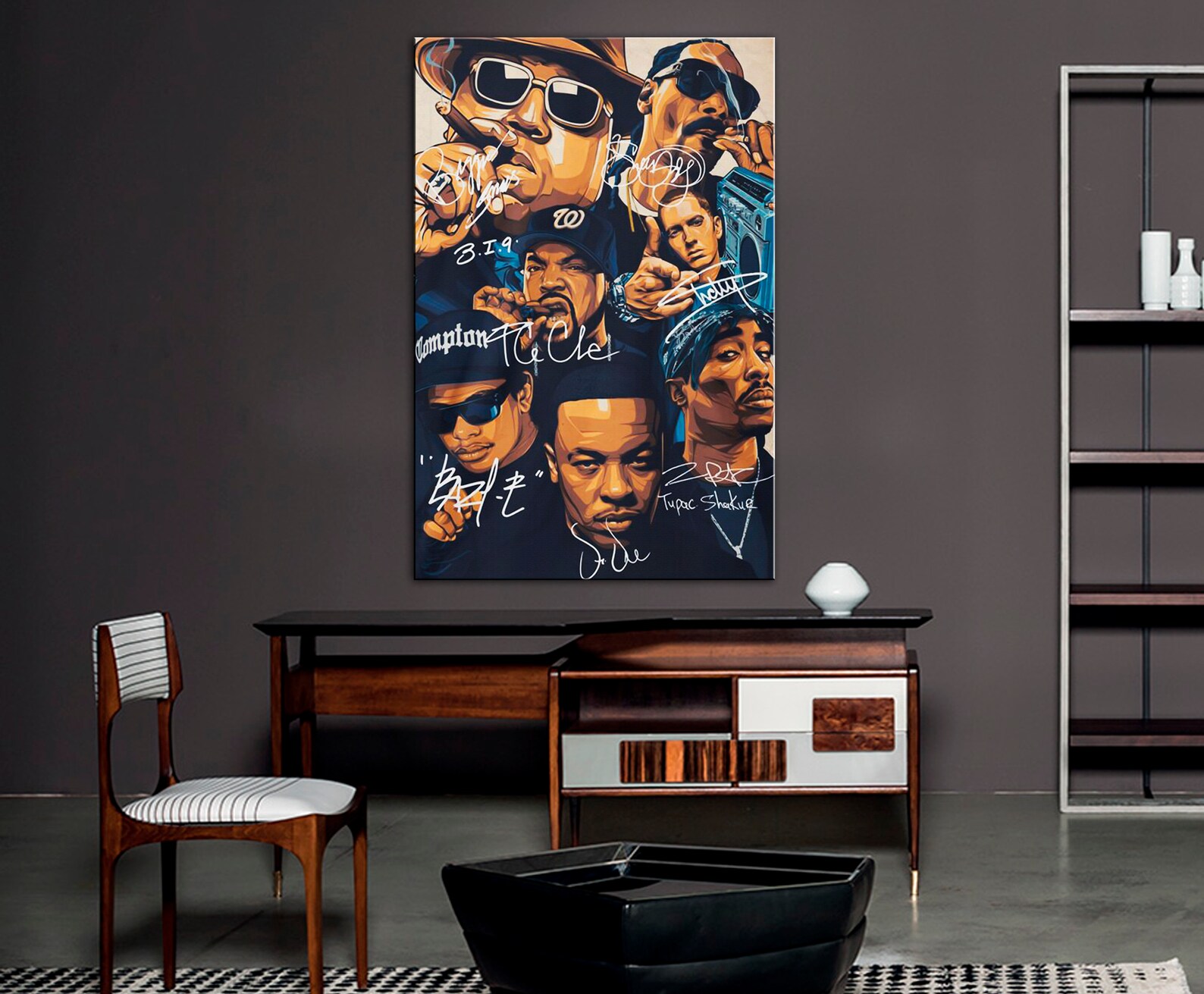Rapper Canvas Print Hip Hop Art Music Print Etsy