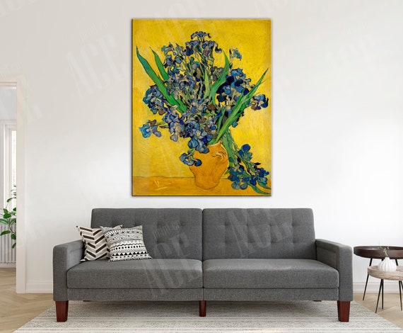 ヴィンセント・ヴァン・ゴッホ複製版画、アイリス キャンバス 1890年