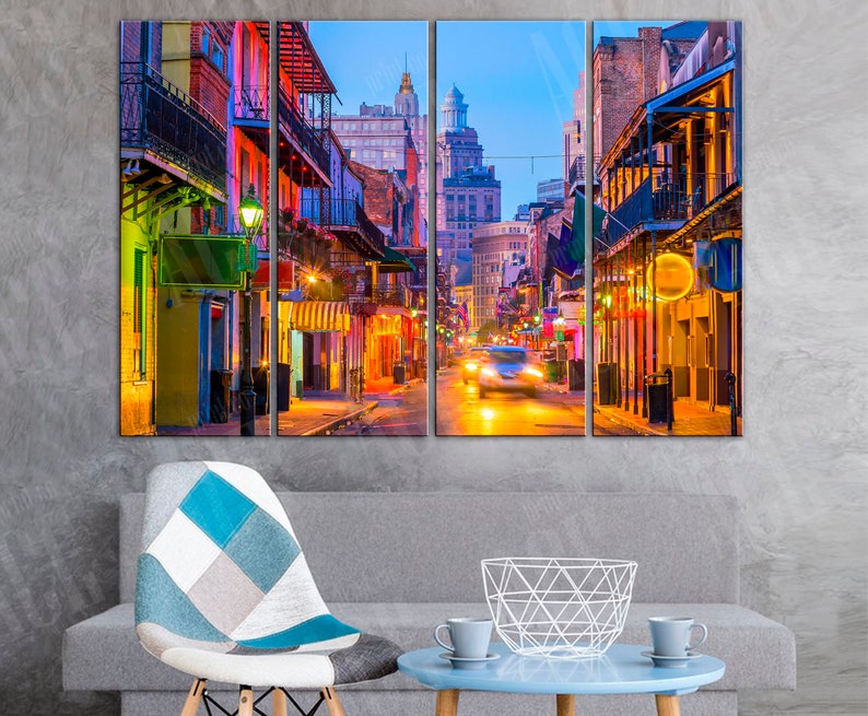 New Orleans Canvas New Orleans Wall Art Etsy