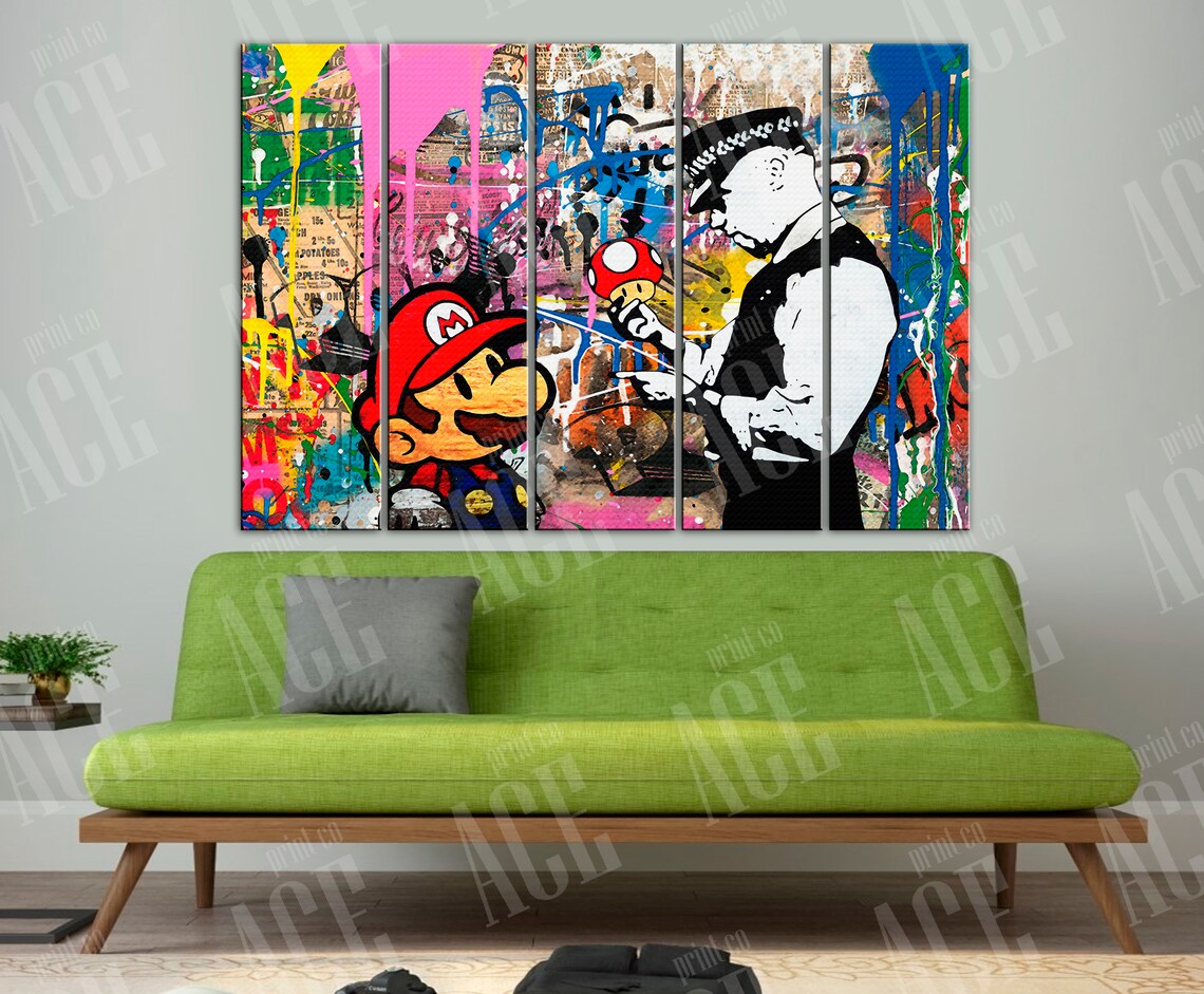 Paints Artwork Graffiti wall art Street art Etsy