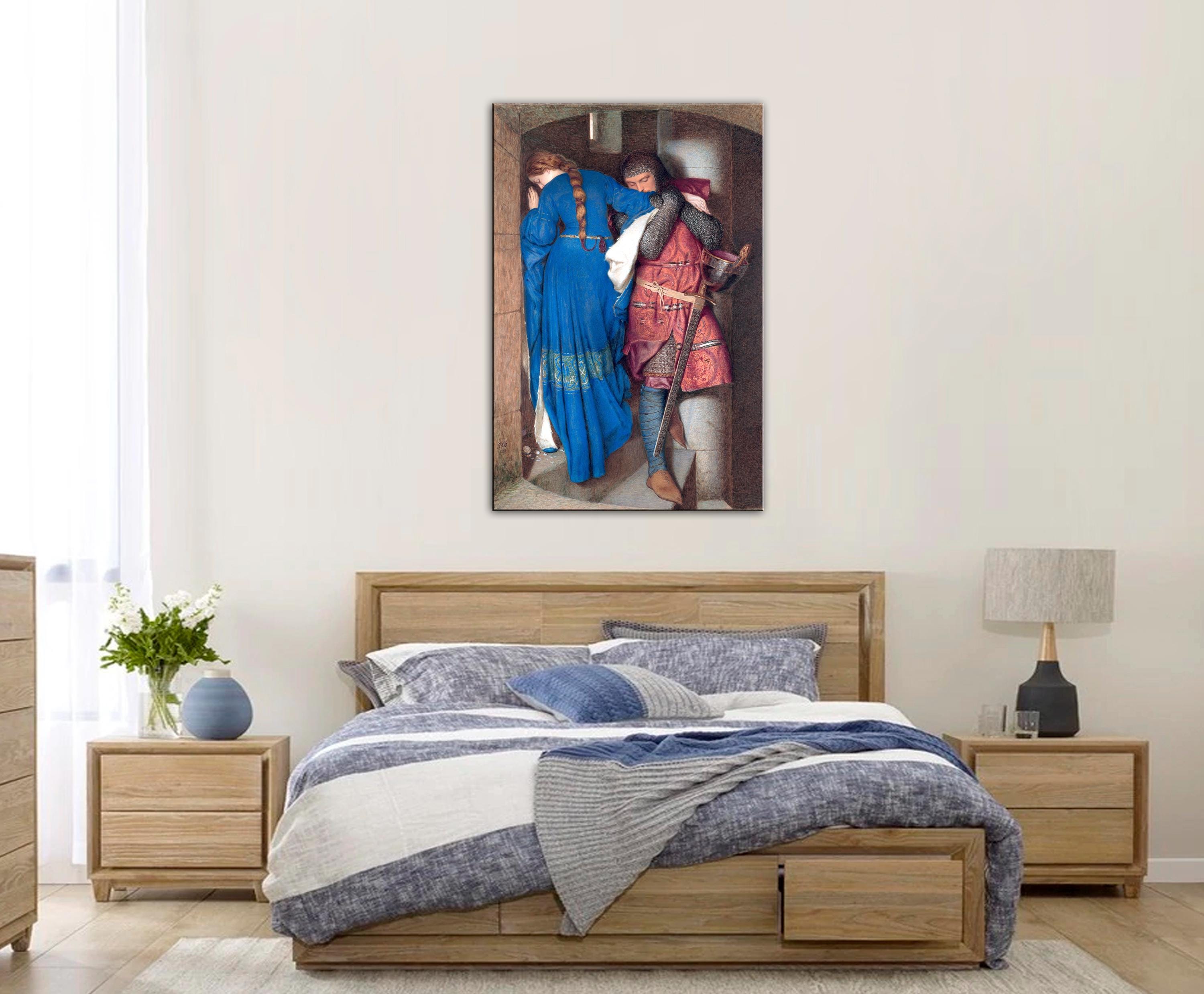 Hellelil and Hildebrand Canvas Print: Frederic William Burton