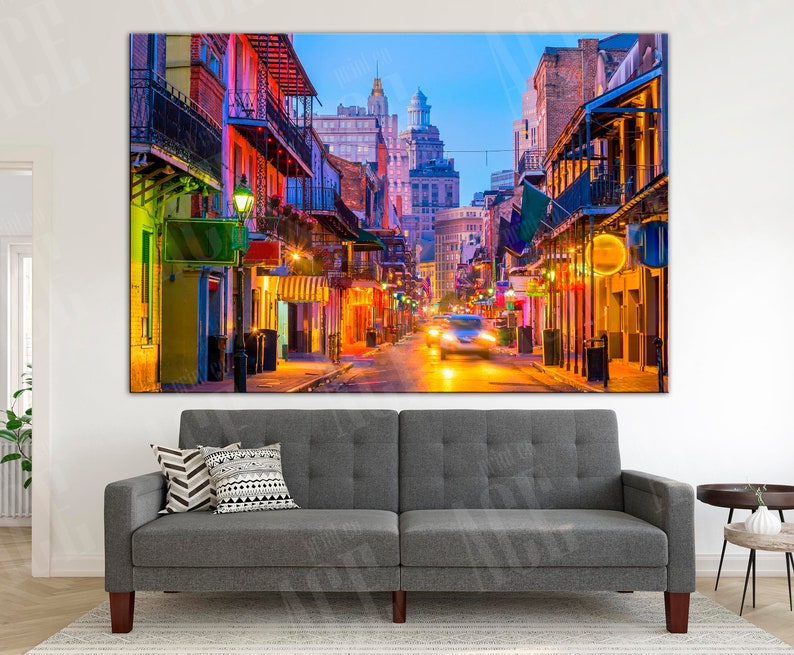 New Orleans Canvas New Orleans Wall Art Etsy