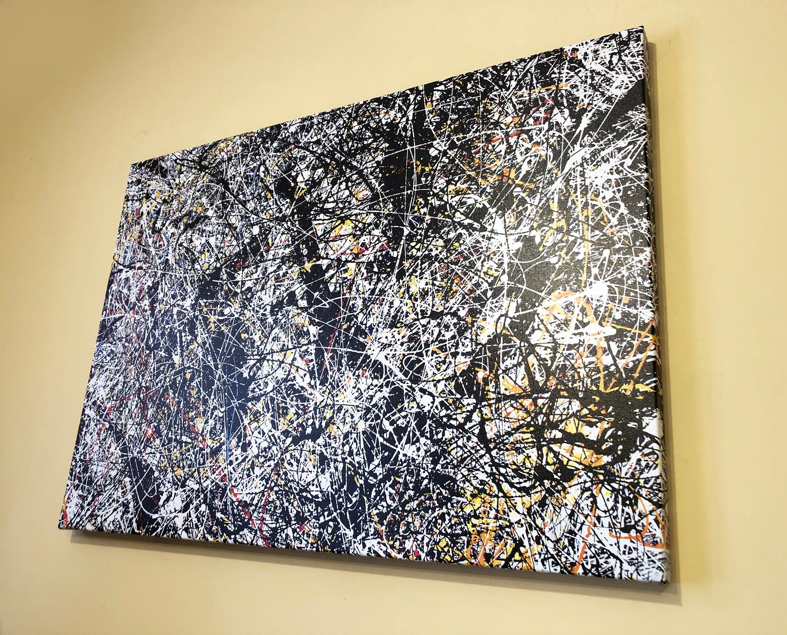 Jackson Pollock Canvas Pollock Wall Art Pollock Print Etsy