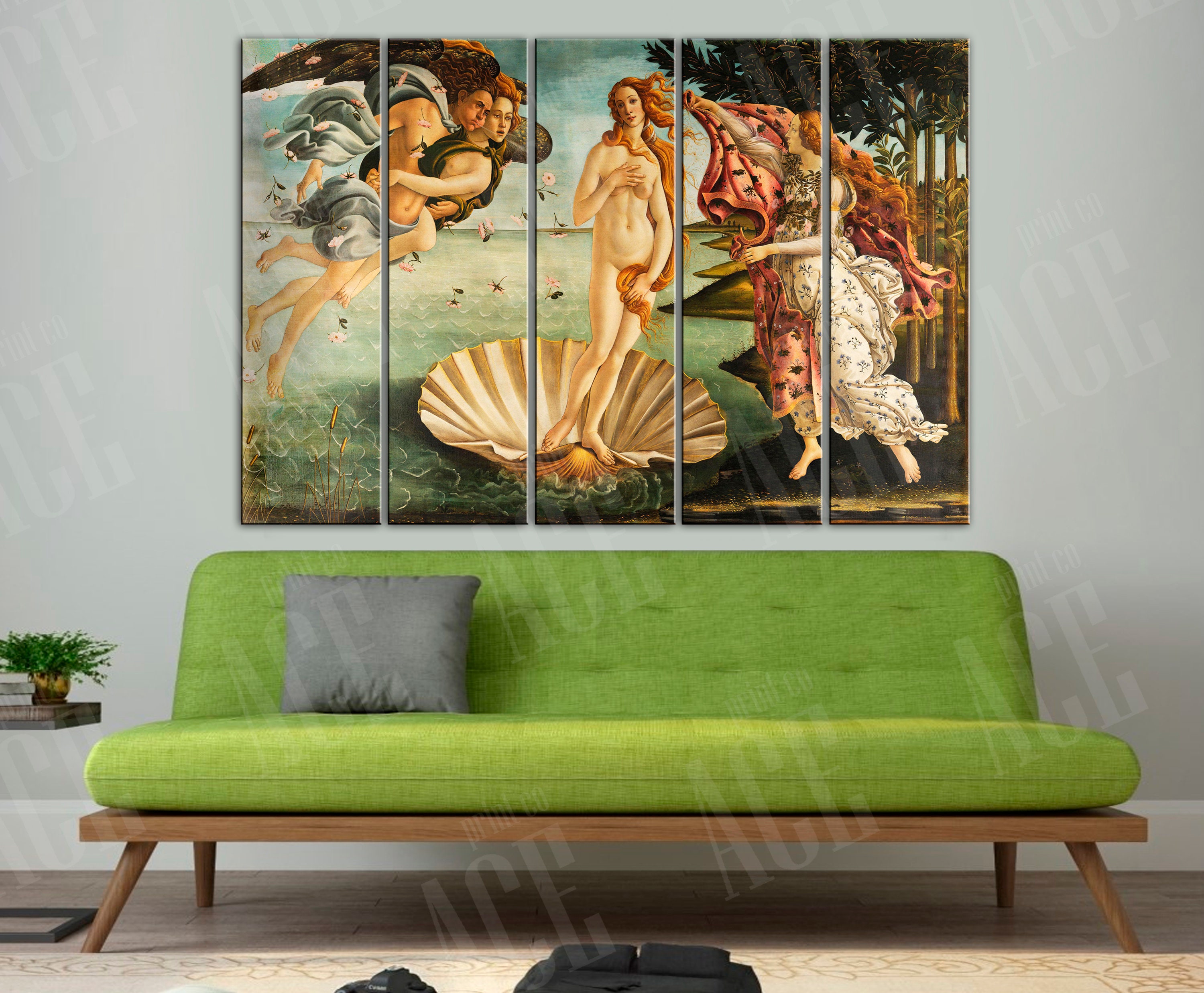 ヴィーナスの誕生　絵画　額付き　複製画　サンドロ・ボッティチェリ　複製画 ヴィーナスの誕生 【10号】 サンドロ・ボッティチェリ 【 額縁が