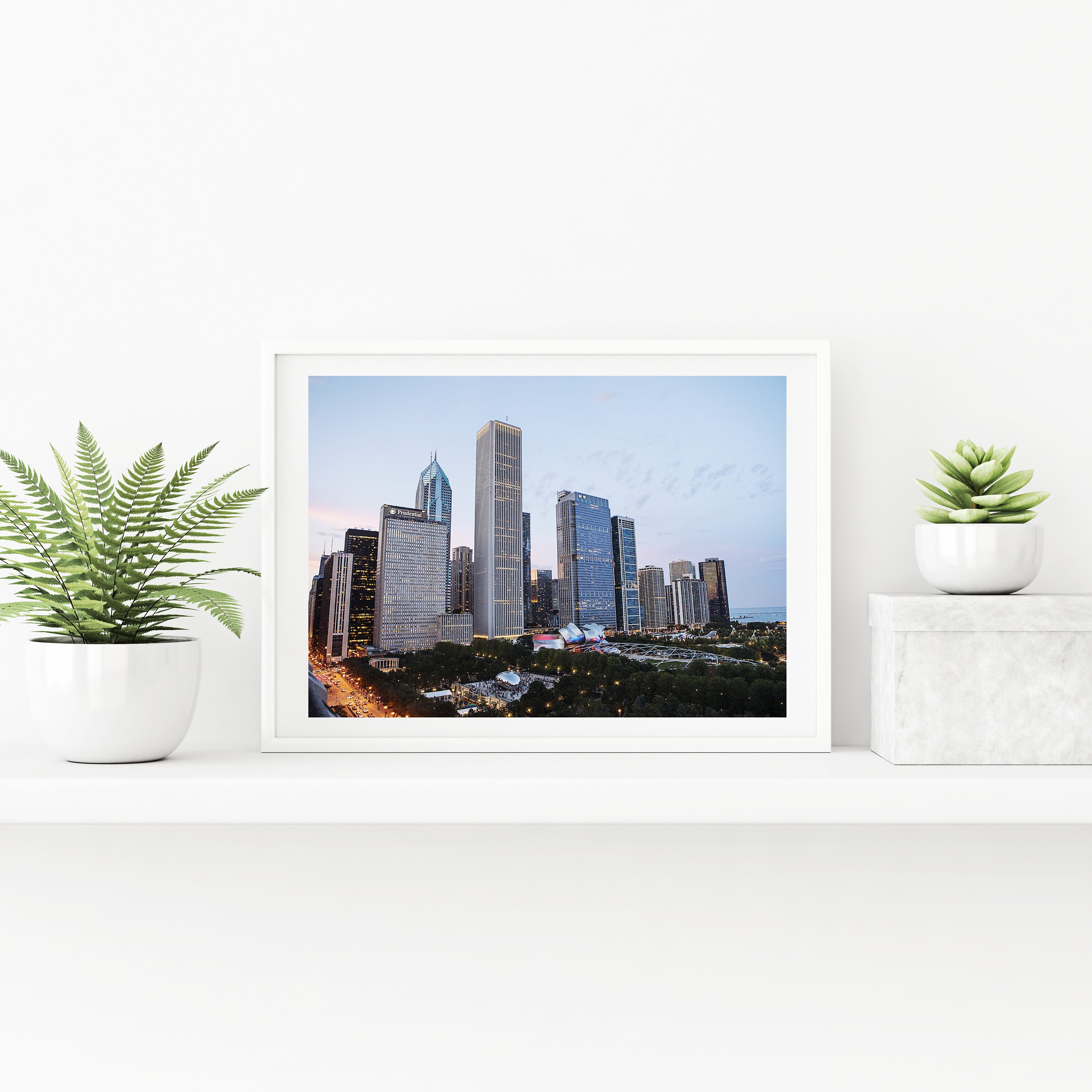Chicago Skyline Print Photography Art Print Digital Download - Etsy
