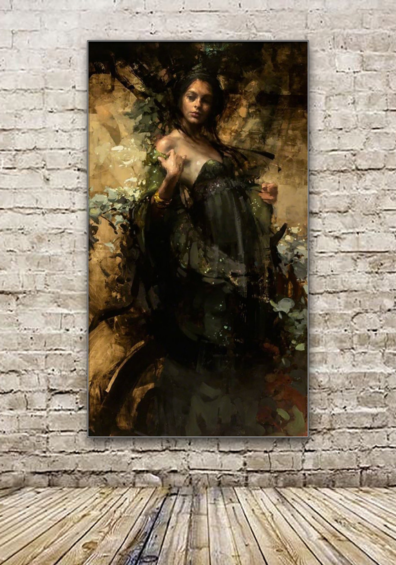 Valkyrie Wall Art Nude Painting Soul Painting Art Erotic Naked Etsy