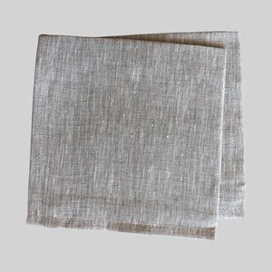 Linen napkin, natural grey napkin, linen napkin with print, eco fabric, linen tableware