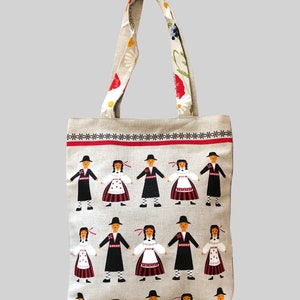 Leinen-Einkaufstasche, nationale Tücher Druck, Einkaufstasche, Leinen Tasche, Leinen Einkaufstasche, Leinen Schultertasche, Leinen Geschenk, gestreifte Leinen Tasche, Folklore