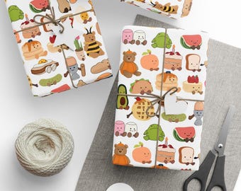 Jellycat inspired wrapping paper
