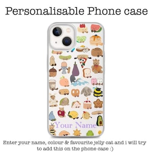 Personalised Jellycat inspired iPhone case