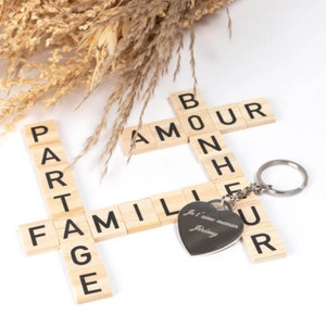 personalized keyring Heart engrave