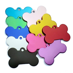 Medallas para perros y gatos grabado doble cara incluido 30X25 mm