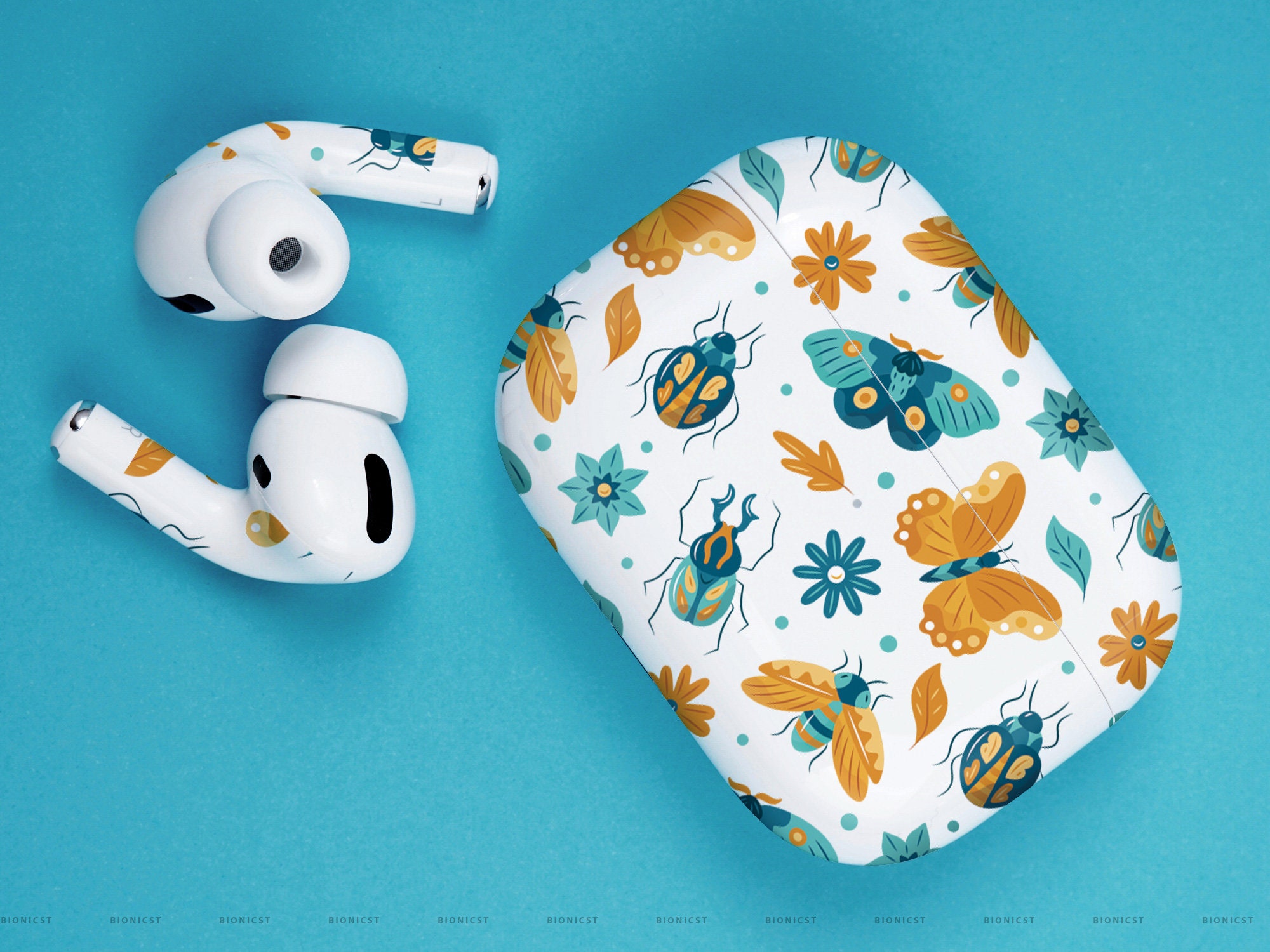 Cartoon Watercolor Yellow Blue Bugs Pattern Premium Vinyl Skin - Etsy Cartoon Watercolor Yellow Blue Bugs Pattern Premium Vinyl Skin - Etsy