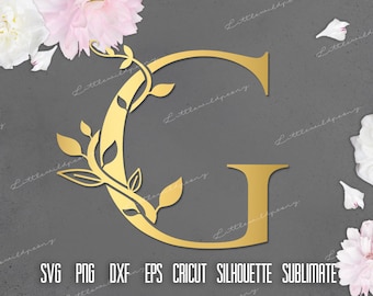 Free Free 230 Floral Letter G Svg SVG PNG EPS DXF File